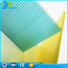 Chine fabrication fiable 4 mm double paroi polycarbonate compact pc feuille creuse